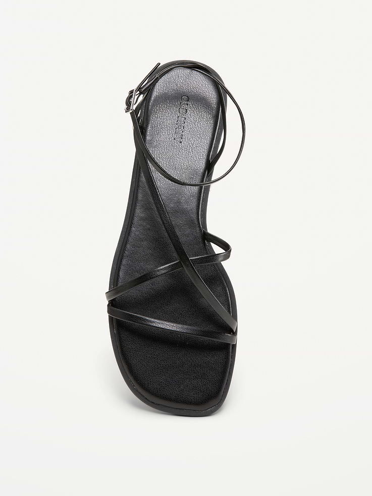 Image number 3 showing, Strappy Faux-Leather Sandals