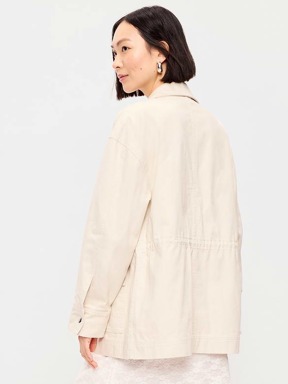 Veste utilitaire à taille cintrée
