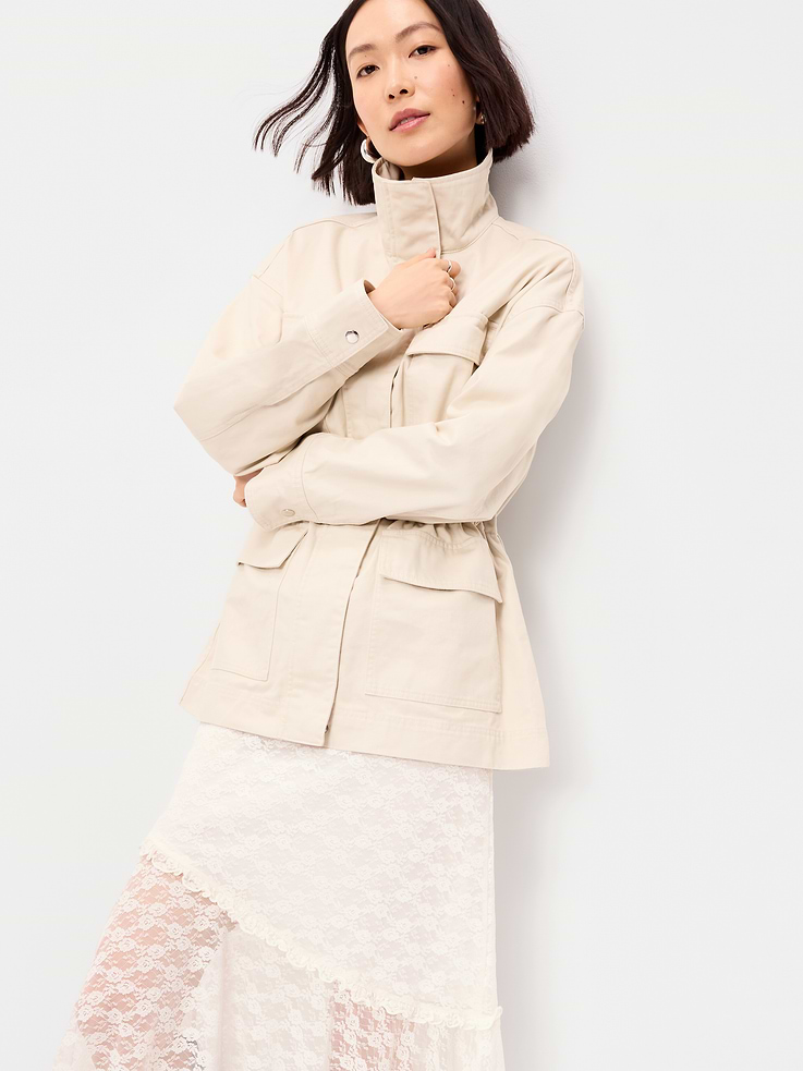 L'image numéro 3 présente Veste utilitaire à taille cintrée