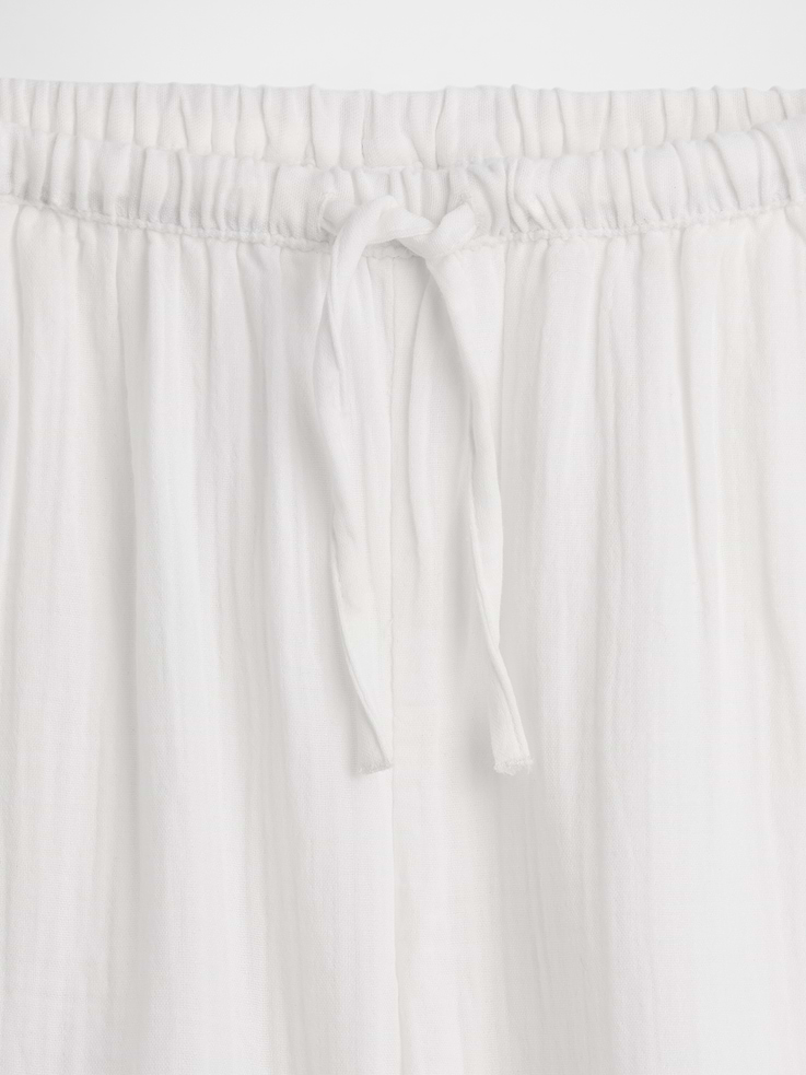 Image number 5 showing, Kids Cotton Gauze Wide-Leg Pants