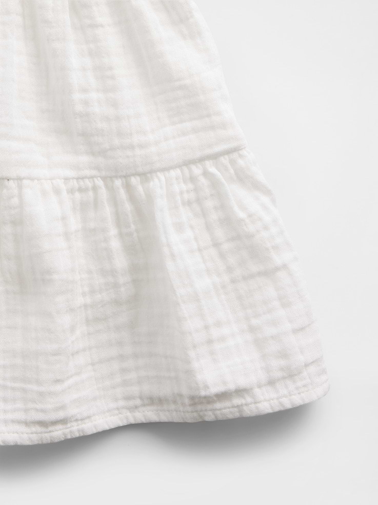 Image number 5 showing, Kids Cotton Gauze Tiered Tank Top