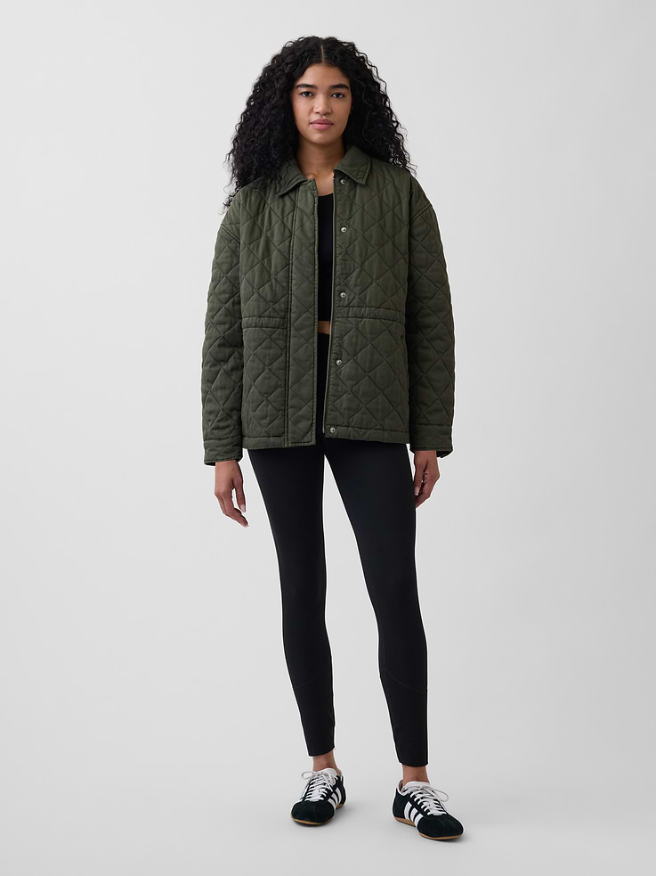 Image number 2 showing, Quilted Cinched Field Jacket