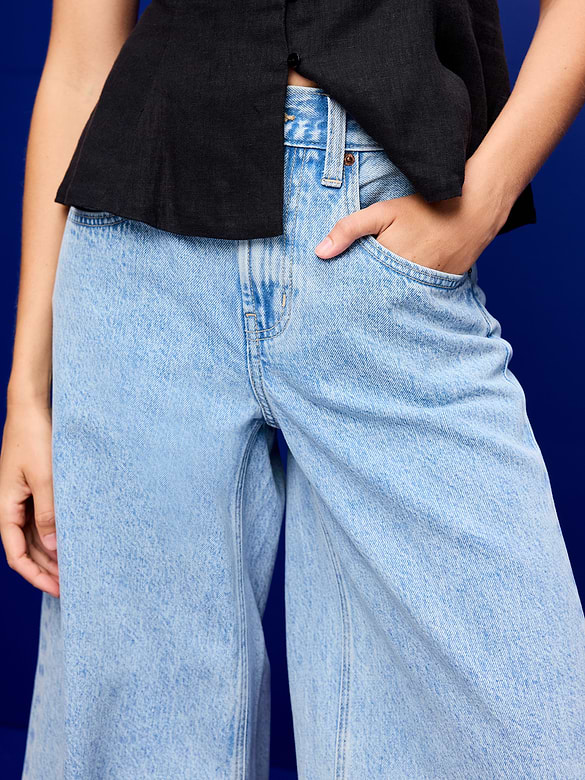 Mid-Rise Baggy Culottes
