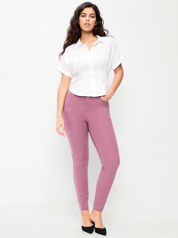 High-Waisted Pixie Skinny Ankle Pants