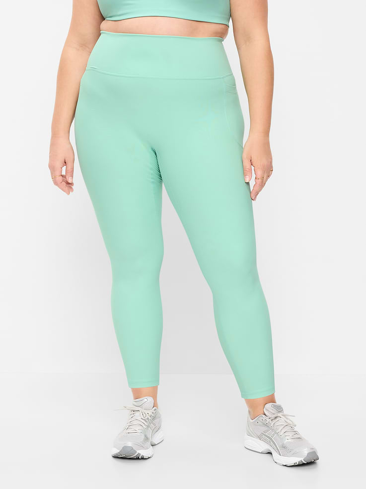 L'image numéro 7 présente Legging PowerSoft sans limites à poche à taille très haute, longueur 7/8 – Sans couture avant