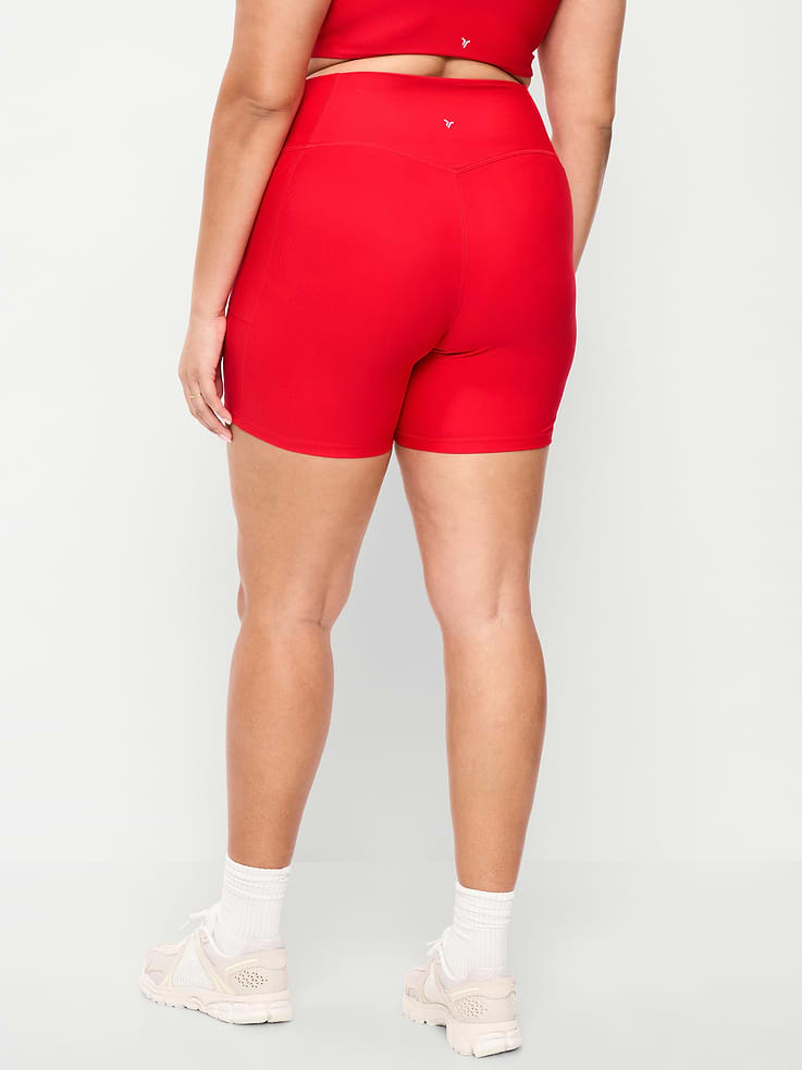 Image number 7 showing, Extra-High Waisted PowerSoft Boundless Pocket Biker Shorts-- 6-inch inseam - No Front Seam