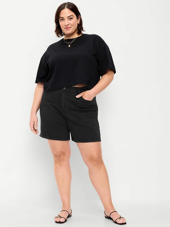 High-Waisted Wow Jean Shorts -- 7-inch inseam