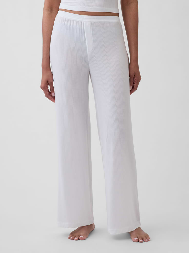 Image number 2 showing, SoftMade Modal Rib PJ Pants