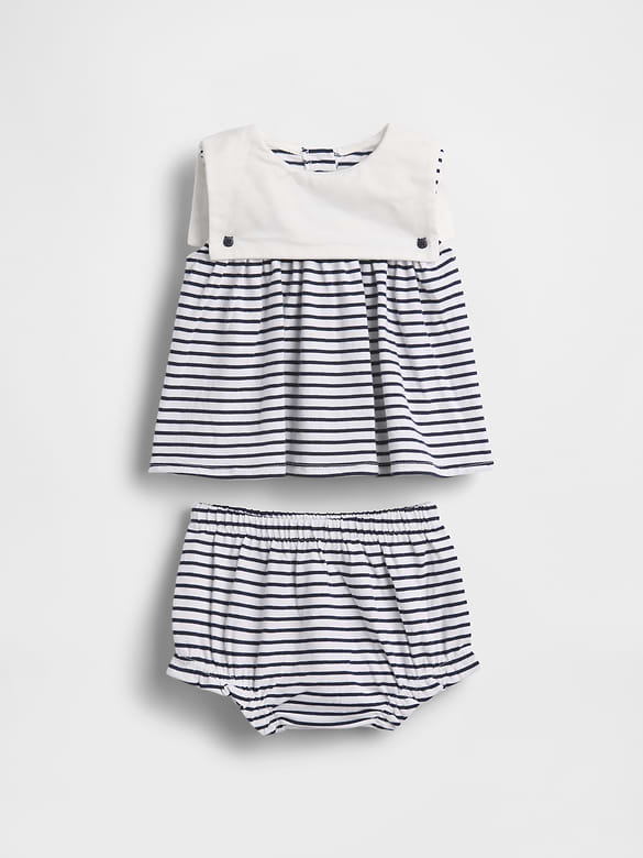 Baby Organic Cotton Sailor Outfit Set