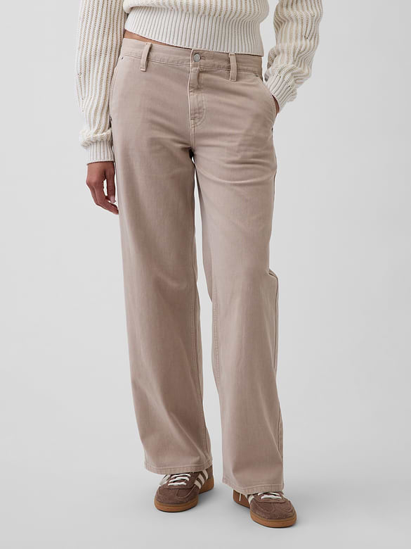 Low Rise '90s Loose Khakis