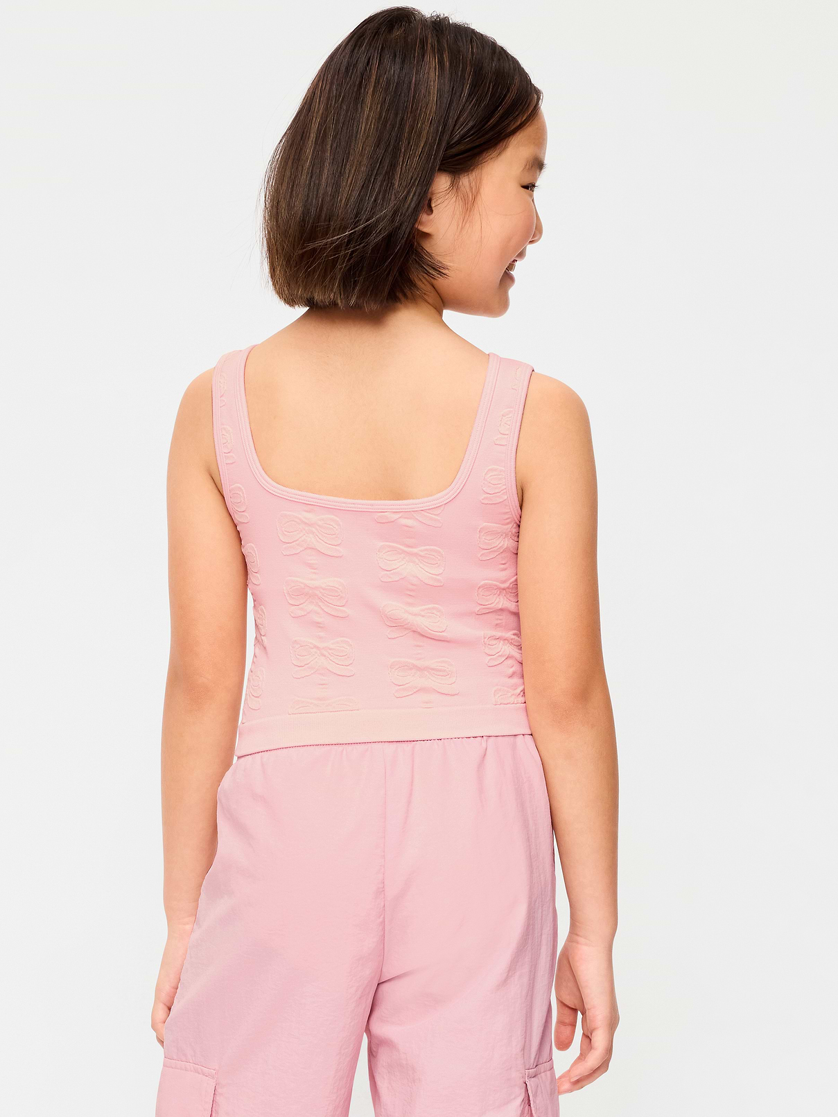 Image number 2 showing, Seamless Longline Bow Bra for Girls