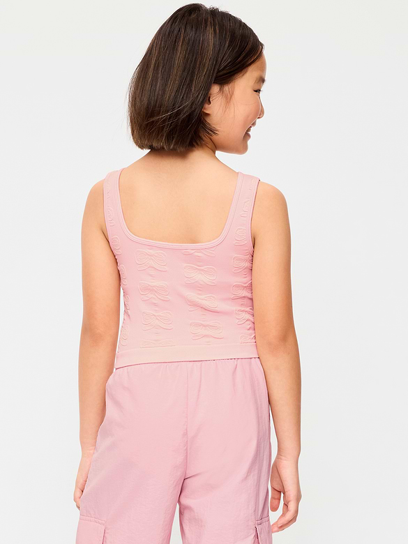 Seamless Longline Bow Bra for Girls