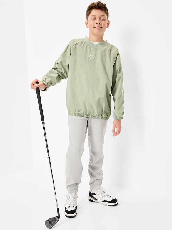 Oversized V-Neck Performance Pullover for Boys