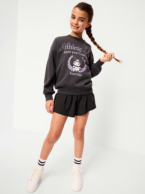 High-Waisted StretchTech Performance Shorts for Girls