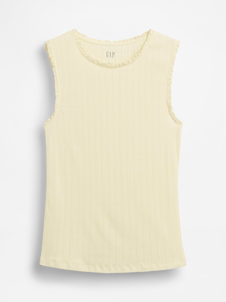 Image number 5 showing, Pointelle Shell Tank Top