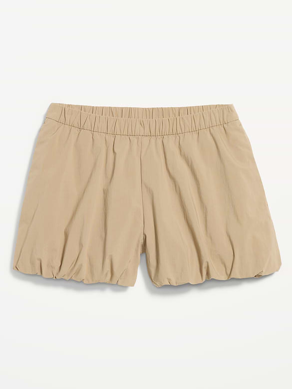 Short à ourlet bouffant en popeline