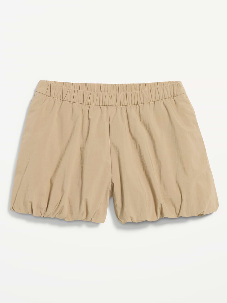 Image number 5 showing, Poplin Bubble Hem Shorts
