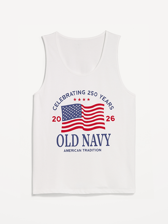 Flag Logo Graphic Tank for Men