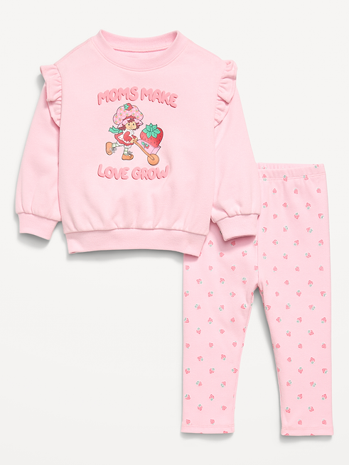 Strawberry Strawberry Shortcake™ Sweatshirt and Leggings Set for Baby on clearance at Old Navy — 50% off
