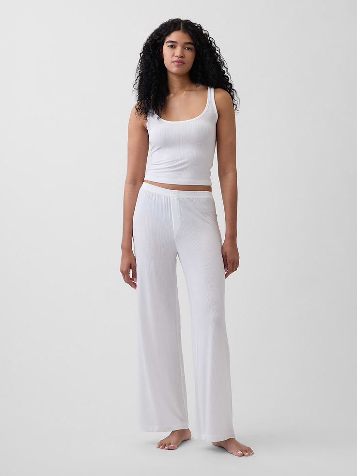 Image number 1 showing, SoftMade Modal Rib PJ Pants