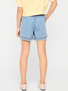 Image number 2 showing, High-Waisted Pull-On Jean Shorts for Girls