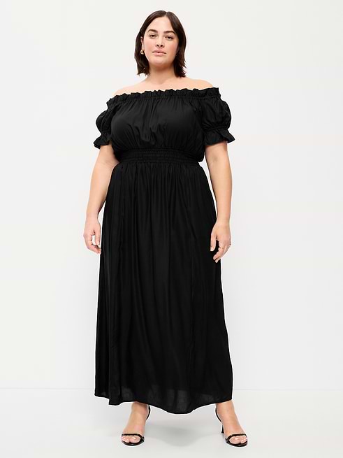 maxi boho dresses plus size SCOMCHIC Women's Flowy Casual Dress Black 4 Medium Nemidor Plus Size Women Maxi
