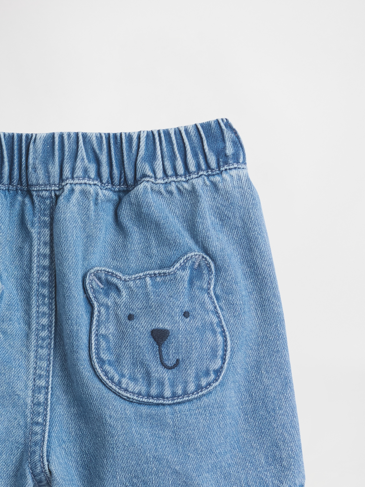 Baby Brannan Bear Pocket Pull-On Denim Shorts | Gap Baby Brannan Bear Pocket Pull-On Denim Shorts | Gap
