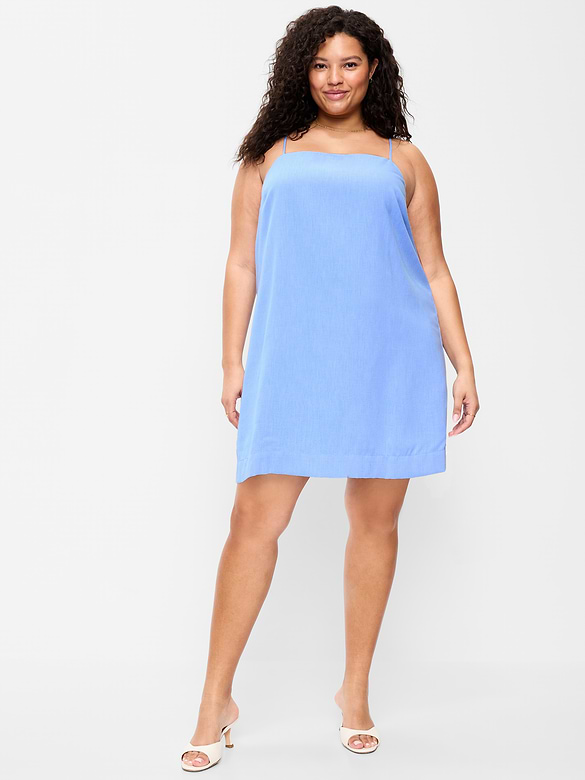 Strappy Mini Shift Dress