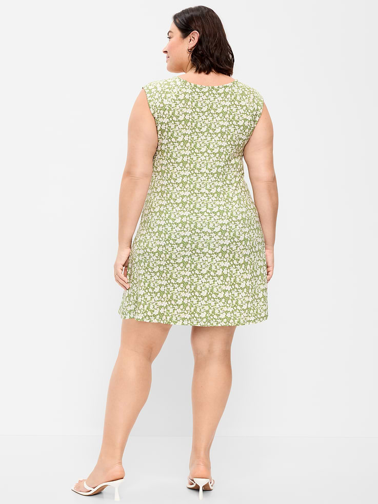 Image number 9 showing, Short-Sleeve Scoop-Neck Mini Dress