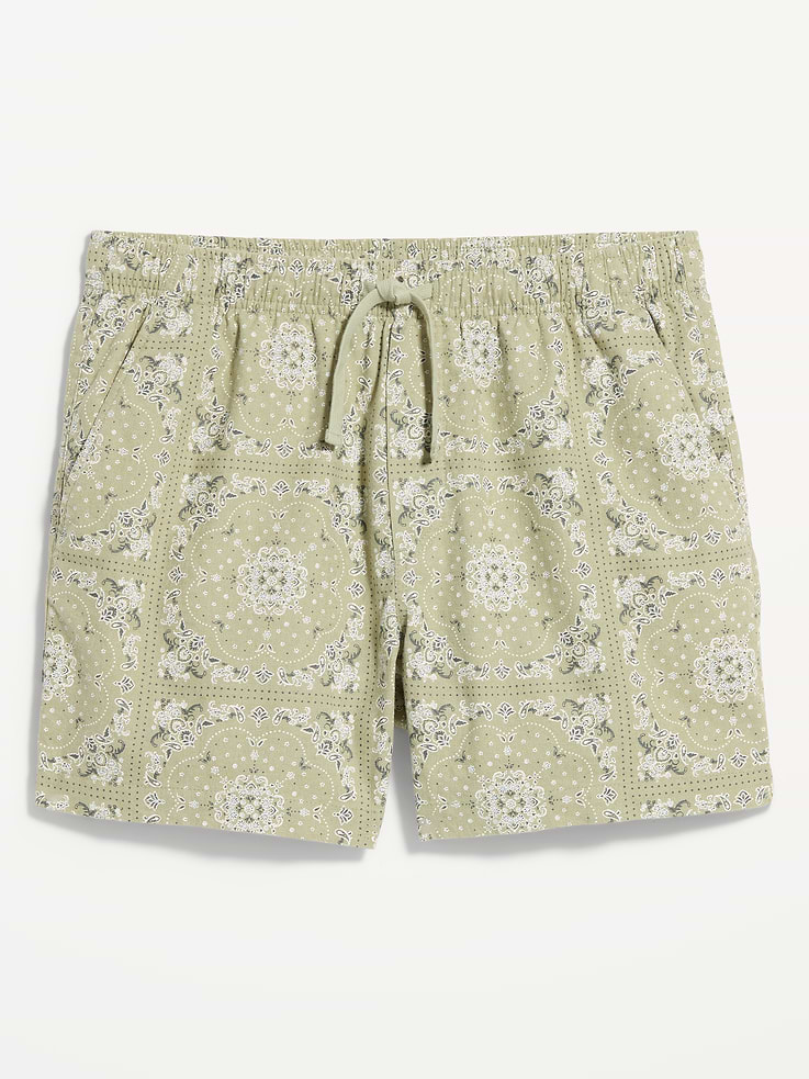 Image number 6 showing, Linen-Blend Jogger Shorts -- 5-inch inseam