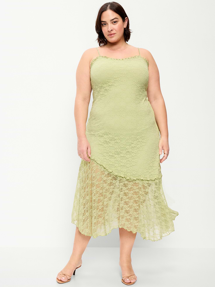 Image number 1 showing, Fit & Flare Lace Midi Dress