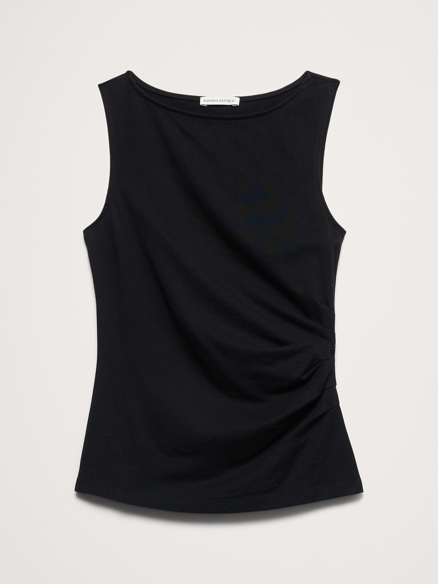 Image number 4 showing, Vintage Cotton Ruched-Side Tank