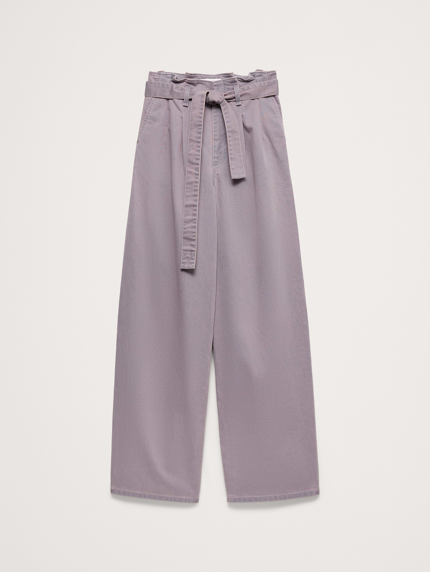 L'image numéro 8 présente Pantalon à jambe large et à taille accordéon très haute