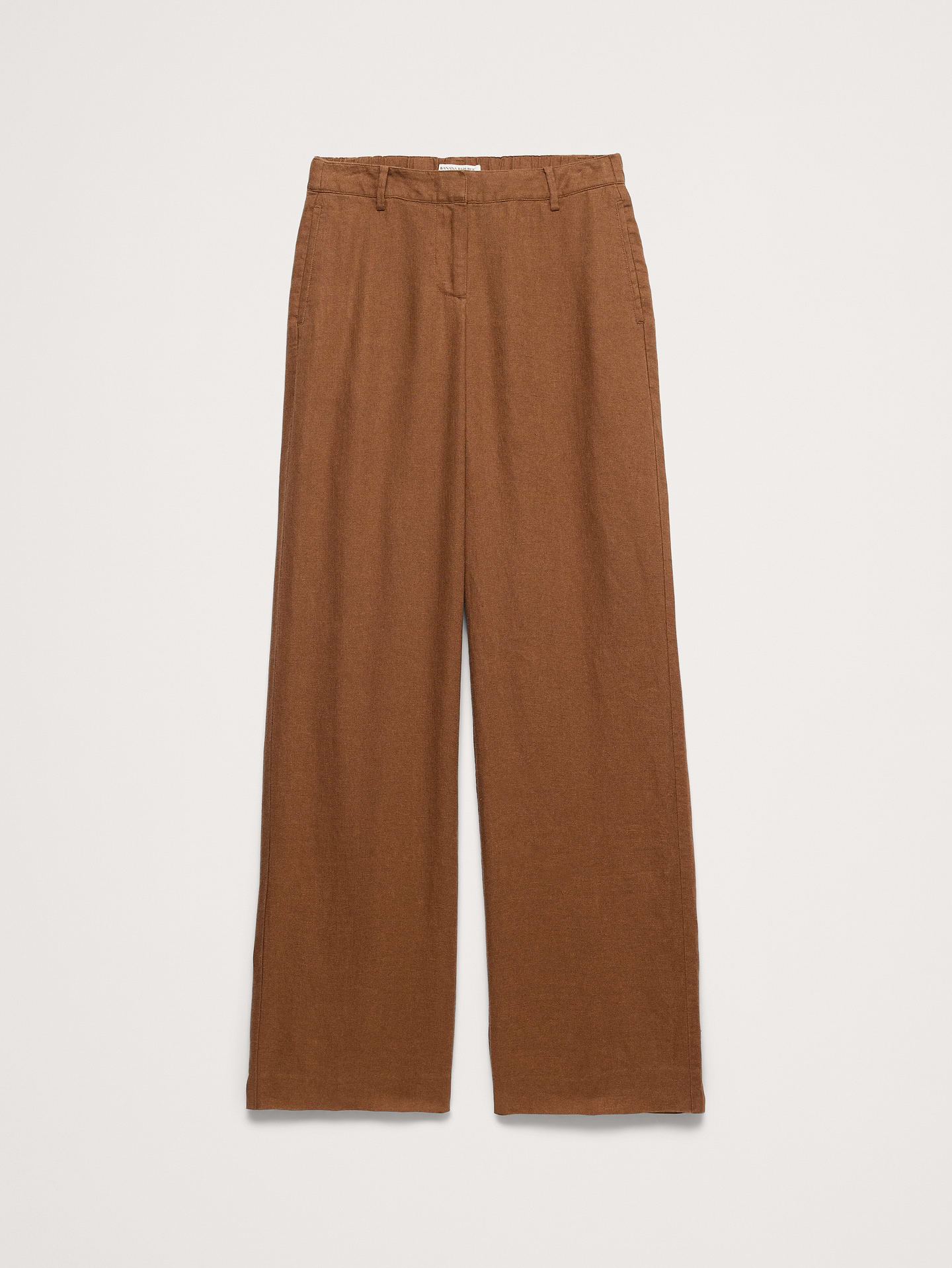 L'image numéro 4 présente Pantalon à jambe large de tous les jours en lin