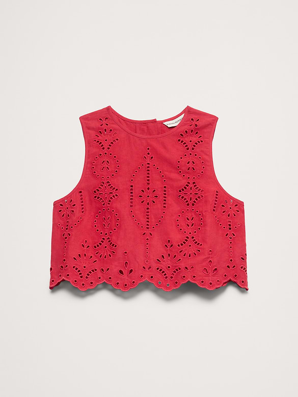 Tencel™-Linen Eyelet Tank
