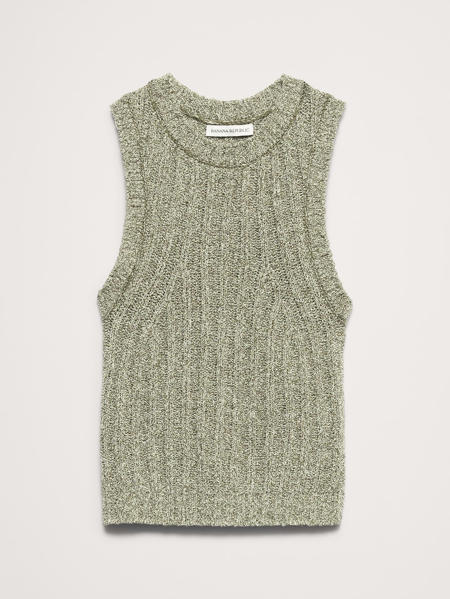 L'image numéro 4 présente Camisole en tricot de coton bouclé
