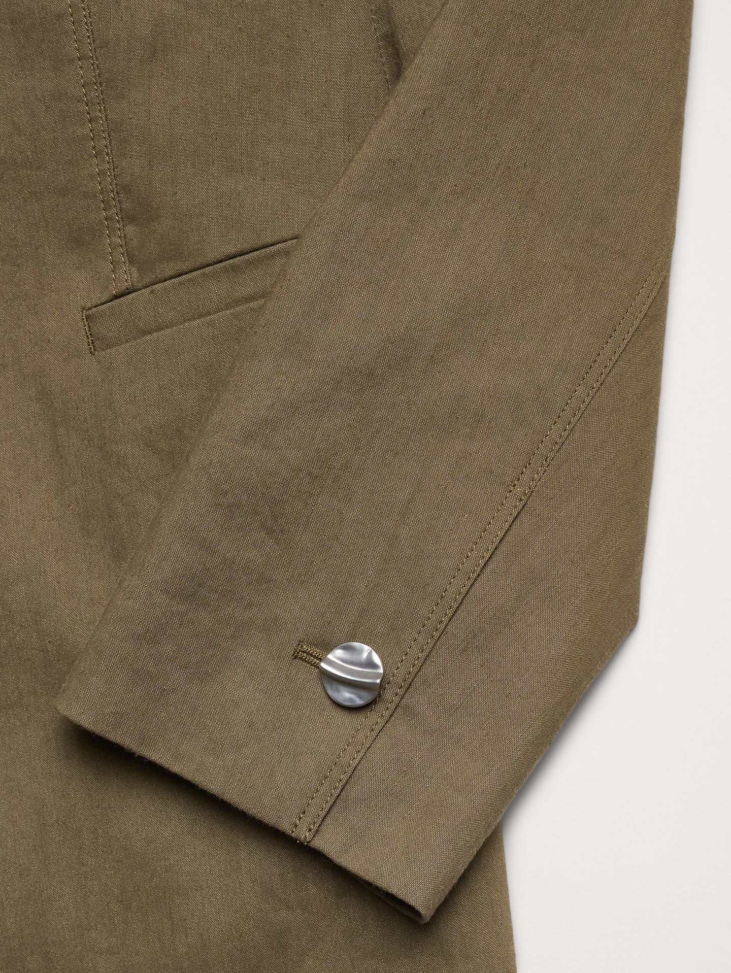 L'image numéro 7 présente Blazer long en lin et viscose extensible