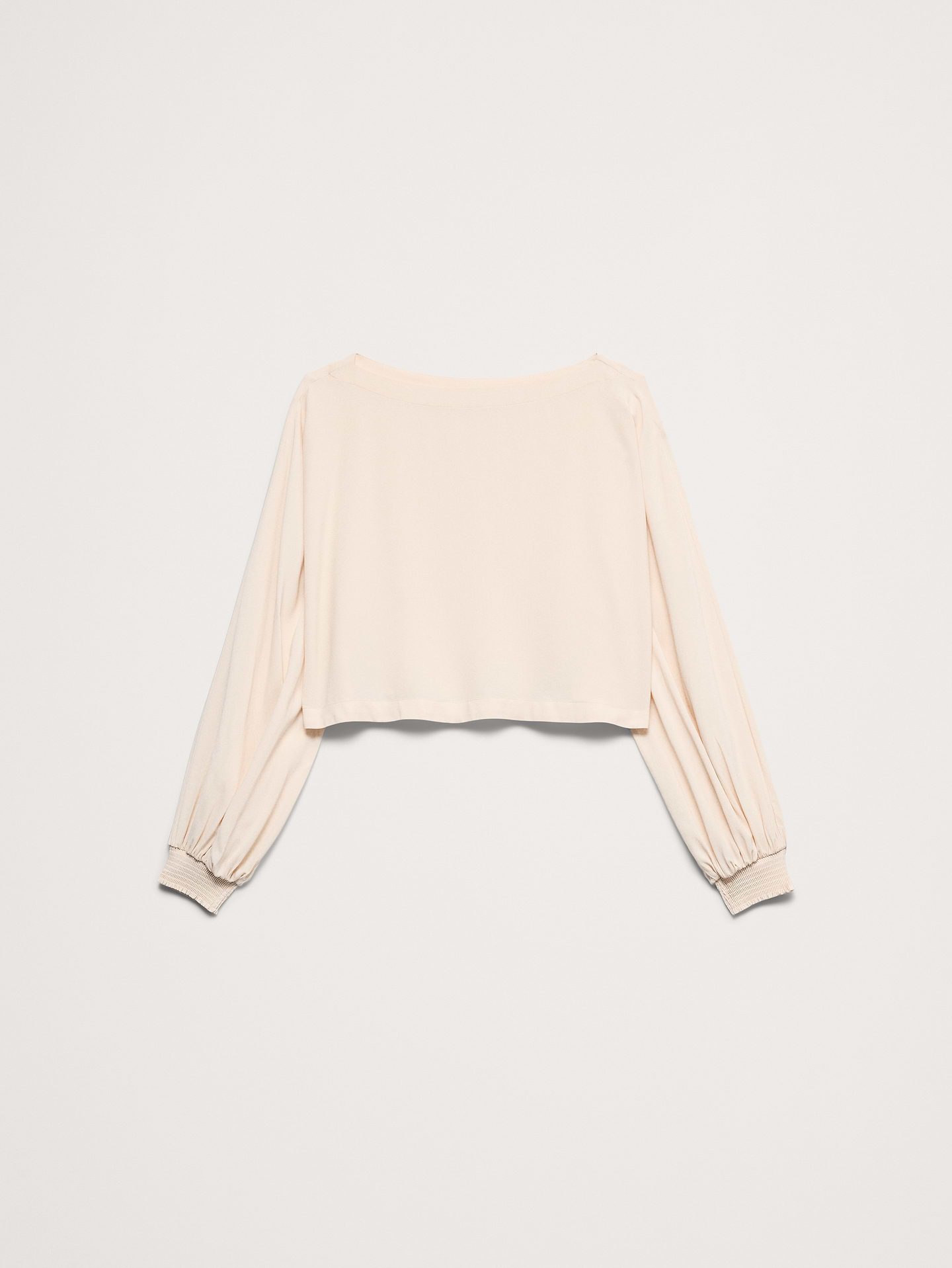 Image number 7 showing, Smocked Georgette Boatneck Top