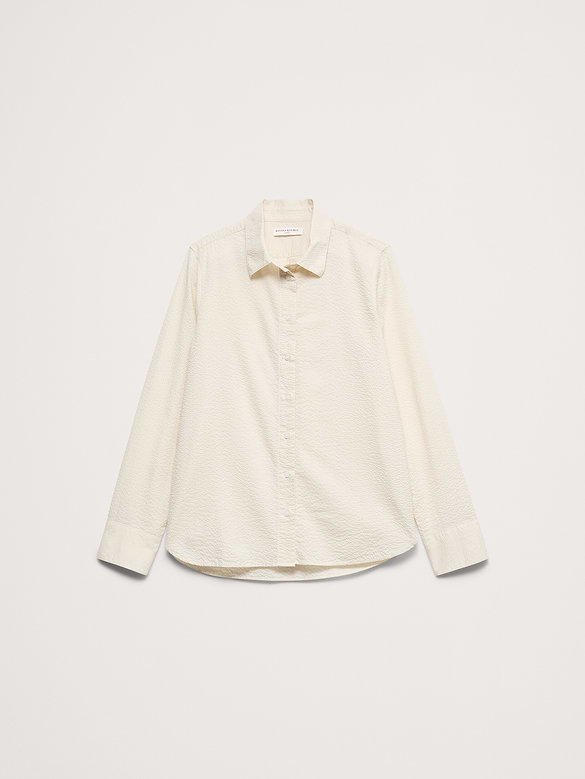 The Everyday Shirt in Cotton Seersucker