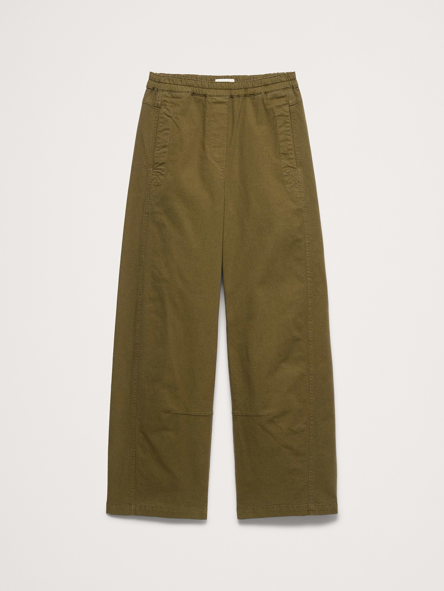 L'image numéro 5 présente Pantalon de peintre décontracté à taille mi-basse extensible