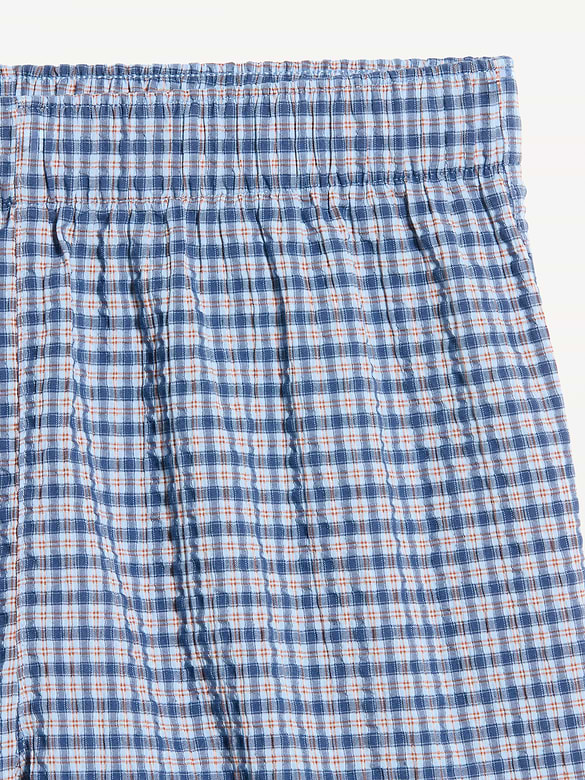 Seersucker Boxer Pajama Shorts