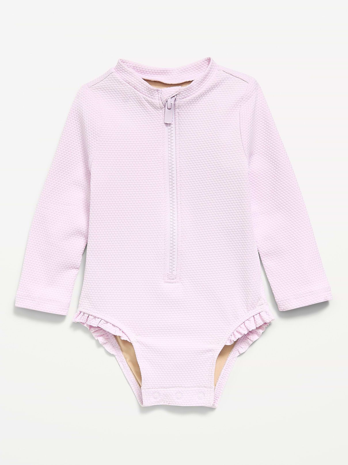 L'image numéro 1 présente Maillot de bain anti-UV une-pièce à manches longues pour bébé