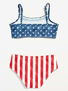 Image number 2 showing, Ruffle-Trim Bikini Swim Set for Girls