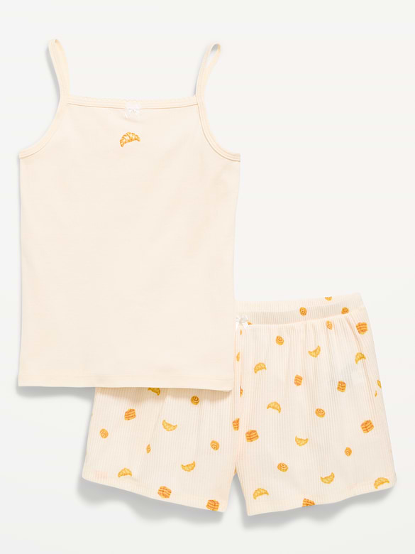 Striped Pajama Cami and Shorts Set for Girls