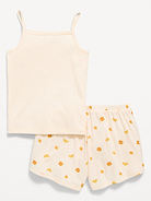 Image number 2 showing, Striped Pajama Cami and Shorts Set for Girls