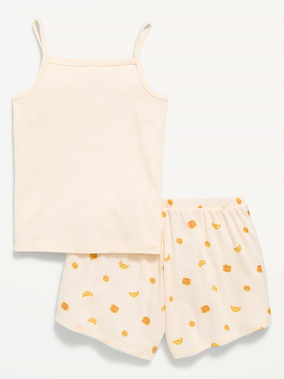 Striped Pajama Cami and Shorts Set for Girls