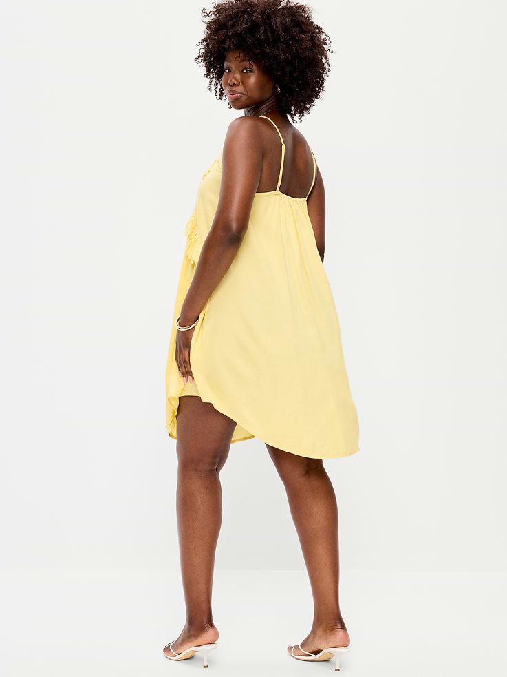 Image number 7 showing, Ruffle-Trim Asymmetrical Mini Dress