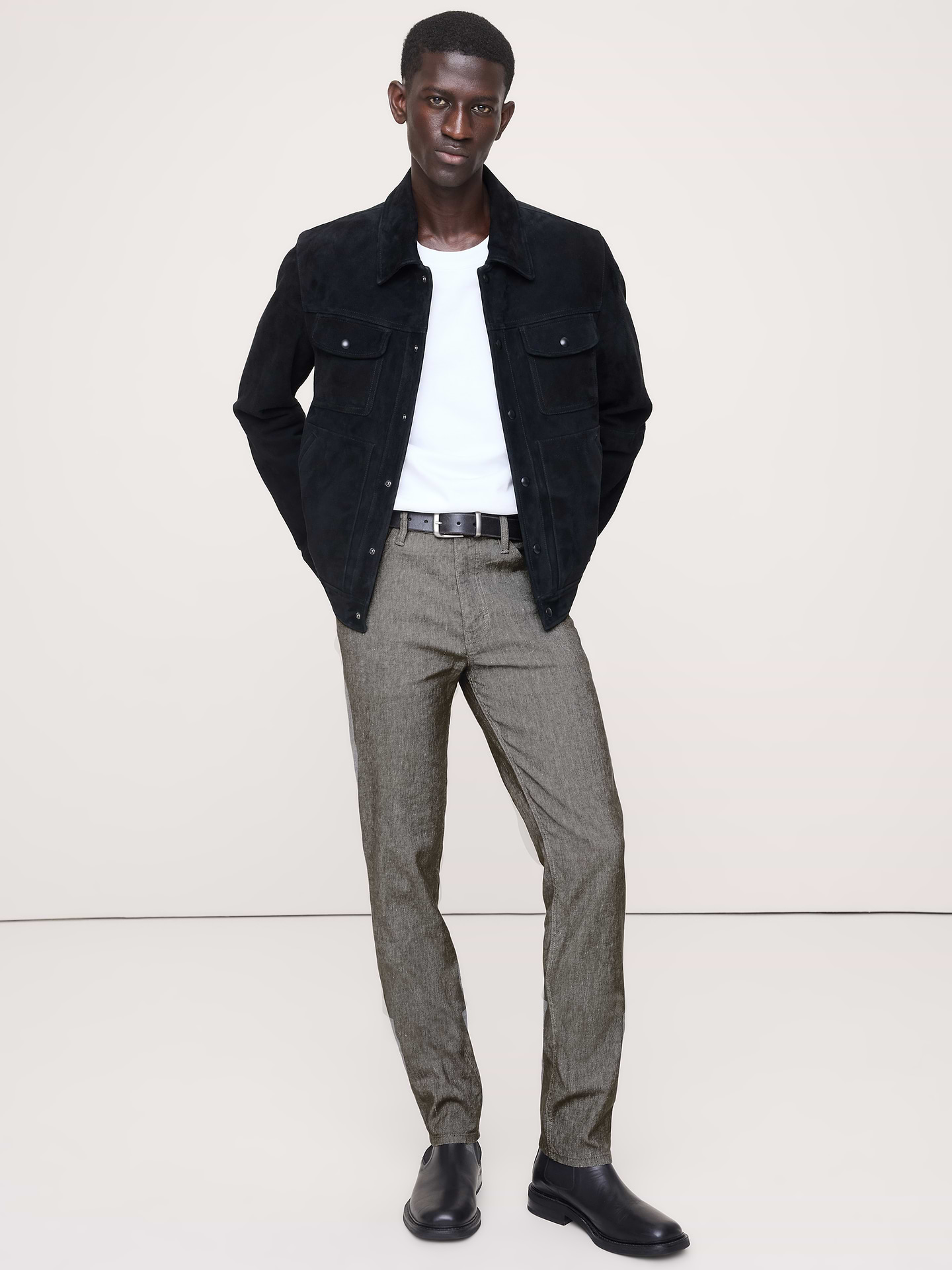 Image number 1 showing, Slim Linen-Cotton Traveler Pant