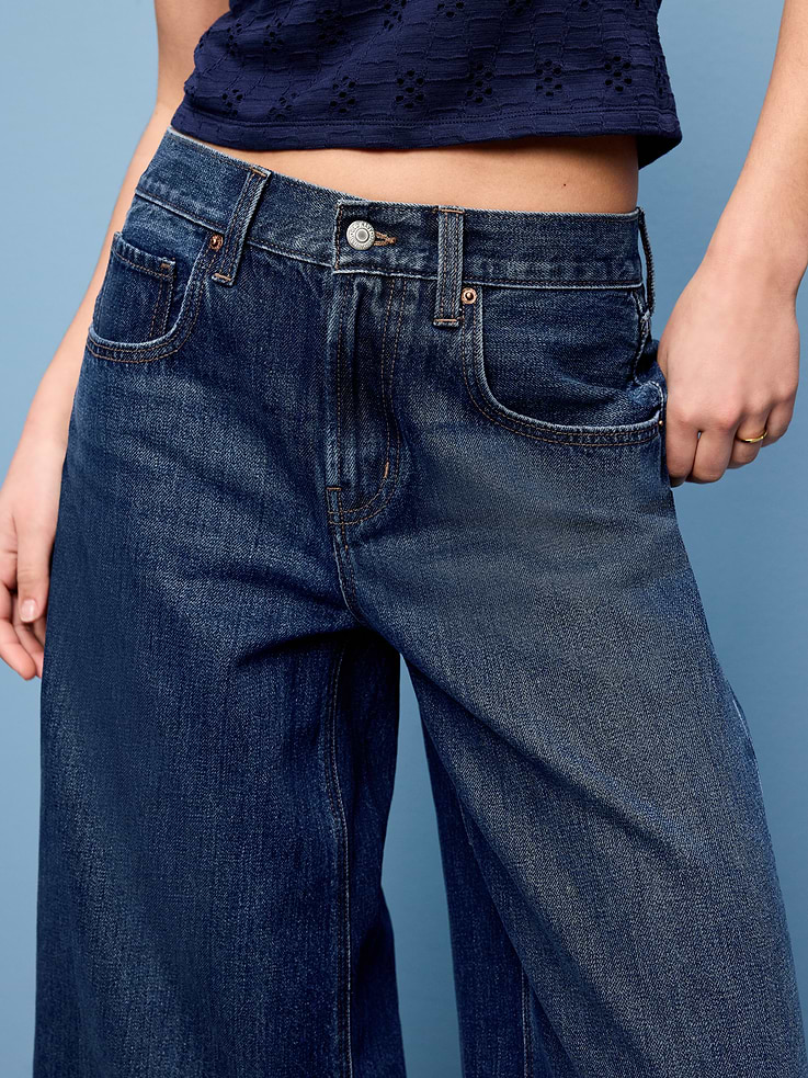 Image number 5 showing, Mid-Rise Baggy Culottes