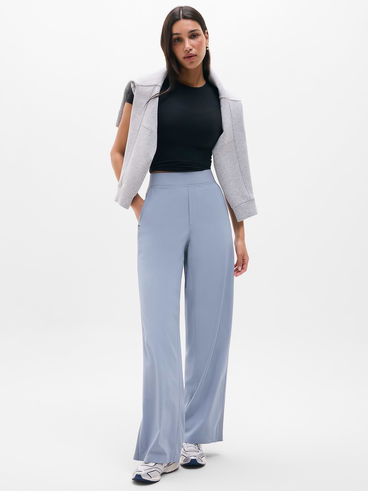 Brooklyn Mid Rise Wide Leg Pant | Athleta